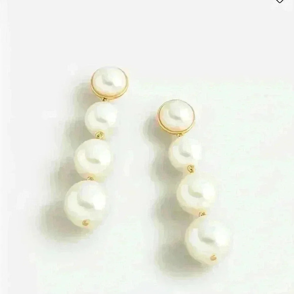 J Crew Pearl Ball Earrings (Coming Soon) - Picture 1 of 3